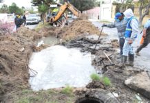 Repara COMAPA caído en la Petrolera