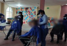 DIF Reynosa llevó jornada de corte de cabello a centros asistenciales