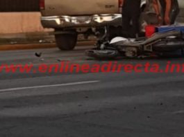 Accidente vial deja un lesionado, y daños materiales en unidades