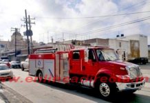 Bomberos atienden llamado de incendio en vivienda
