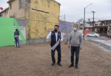 Supervisa Chucho Nader Construcción de Parque en Espacio Recuperado