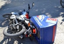 Impactan a motociclista y presunto responsable huye