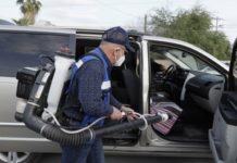 Implementa Gobierno de Tamaulipas nueva jornada de desinfección de transporte para prevenir Covid-19