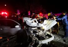 Cierra el 2020 con aparatoso accidente