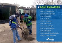 Intensifica COMAPA limpieza de la red de drenaje sanitario