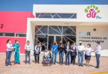 Entrega Mariana Gómez nueva Unidad Básica de Rehabilitación en Xicoténcatl