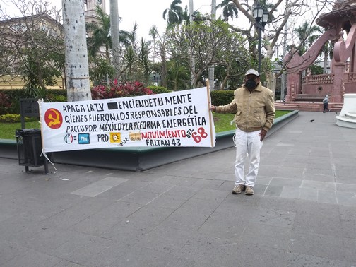 Protesta Solitario en Tampico