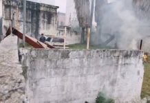 Quema de hierva causa movilización de Bomberos