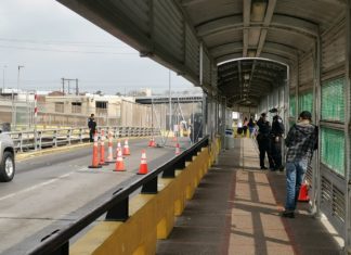 Redoblan seguridad CBP de EU ante alerta de manifestación de migrantes.