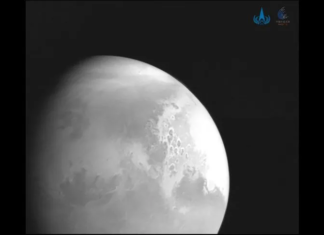Una sonda china envía su primera foto de Marte