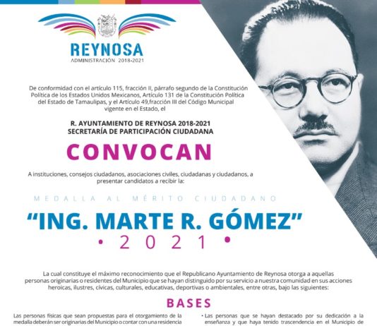 Entregará Alcaldesa Medalla al Mérito Ciudadano “Ing. Marte R Gómez”