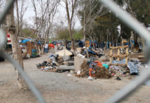 Retiran 200 toneladas de desechos del campamento migrante