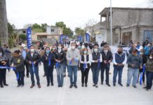 Inaugura Chucho Nader Otra Calle Pavimentada en la Morelos