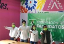 Presenta el Partido Verde a sus candidatos en Victoria