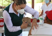 Cubren jornada de vacunación anti Covid
