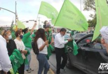 Candidatos del PVEM recorriendo Zona Centro y Blvd. del Maestro