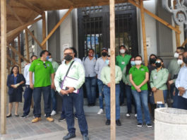 Telefonistas en pie de lucha por la revisión salarial y que se les garantice la viabilidad de su fuente de empleo