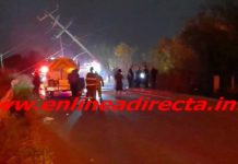 Muere persona tras proyectarse, volcarse e incendiarse en unidad