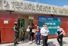 Sin filas en módulo de vacunación a maestros.