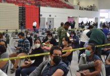 Segundo día de vacunación para personal del magisterio en Nuevo Laredo