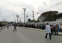 Largas filas registraron los módulo de vacunación Covid-19.