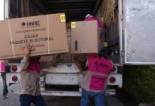 Llega a Victoria mil 900 kilos de material electoral