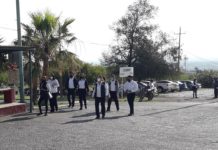 Realizan simulacro de vacunación a maestros
