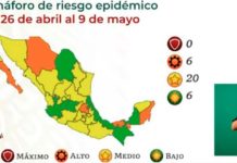 Aumenta el riesgo, Tamaulipas vuelve al color amarillo