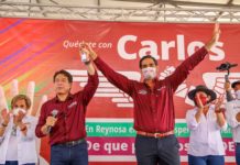 Celebra Mario Delgado Presidente de MORENA próximo triunfo de Carlos Peña Ortiz