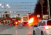 Bomberos acuden a conato de incendio en unidad
