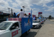 Panistas hacen caravana en apoyo al Gobernador de Tamaulipas