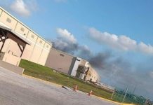 Se incendia maquiladora Gurit en Matamoros.