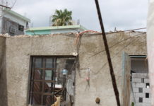 La tormenta acabó con su vivienda