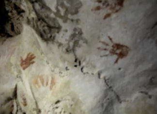 Una cueva en Yucatán esconde huellas de manos de niños de hace 1.200 años