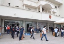 Resultado positivo de simulacro de incendio en Presidencia Municipal