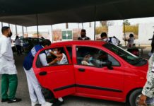 Vacunan a 25 abuelitos a través de brigada Correcaminos