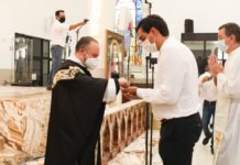 Carlos Peña Ortiz, hace oración por la paz de Reynosa
