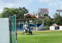 Asombra presencia de helicóptero en zona centro