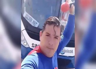 ‘Superman’ brasileño intenta detener un autobús y lo atropellan