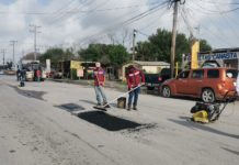 Duplicarán uso a 80 toneladas de asfalto para bachear Matamoros.