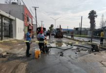 En 3 días se concluirá reparación de fuga de agua que ocasionó socavón