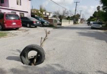 Crece socavón en colonia Bagdad Sur