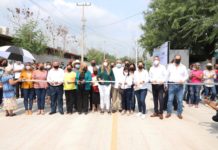 Inauguraron vecinos y Maki Ortiz calle 1ª Petrolera en Ampliación Pedro J. Méndez