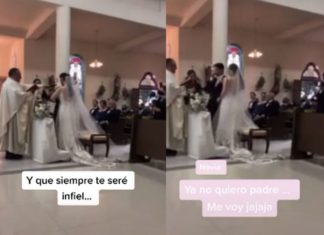 ‘Siempre te seré infiel’; hombre se equivoca al decir sus votos y se hace viral
