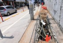 3 meses de atraso en obra de modernización en zona centro