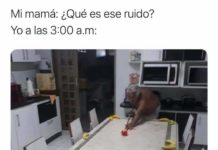 A las 3