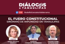 Organizan foro virtual denominado “El fuero constitucional, sinónimo de impunidad en Tamaulipas”