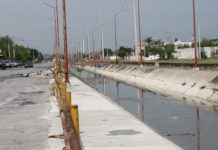 Lentas obras de revestimiento en Dren “Las Mujeres”