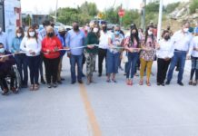 Inauguró Maki 13 cuadras pavimentadas en Los Muros