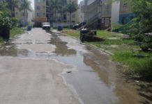 Enésima fuga de agua potable y Comapa Altamira no repara